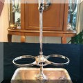 S42. Silverplate oil and vinegar holder. No carafes. - $18 